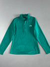 The North Face Polartec Teal Green 1/4 Zip Fleece (S/M)