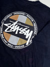 Stussy Jah Irie Feeling Dot Logo Black Long Sleeve Tee (S)