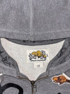 Roots Canada Zip-Up Hoodie – Grey, beaver patch + printed logo, (S)