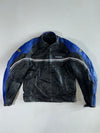 Ixon Blue & Black Racing Leather Jacket (M)