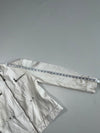 Vintage Heeli White Leather Racer Jacket (S)