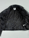 Vintage V By Very Black Quilted Leather Biker Jacket Women’s (M)