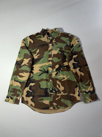 Ralph Lauren Woodland Camo Oxford Button-Down Shirt (L)