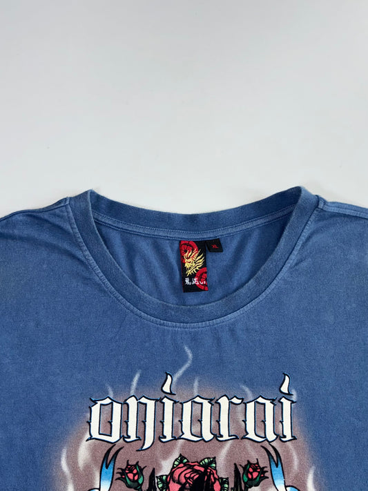 Oniarai “Black Soul” Demon Rose Graphic Tee (XL)