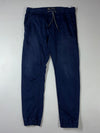 American Eagle Active Flex Navy Drawstring Jogger Pants (W:36) (L:40)