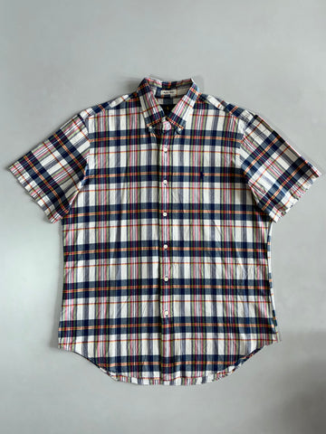 Ralph Lauren Bleeding Madras Plaid Short Sleeve (L)