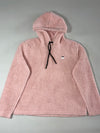 FILA Sherpa Fleece Pullover Hoodie – Pink – (L)