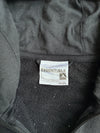 Vintage Adidas Black Three Stripe Zip-Up Hoodie (S)
