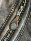 Vintage 90s Classic Gear Distressed Brown Leather Biker Jacket (XL)