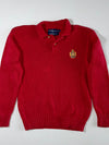 Vintage 90s Ralph Lauren Crest Knit Polo Sweater – (S)