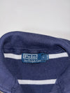 Polo by Ralph Lauren Navy & White Striped Quarter-Zip Sweater (XL)