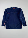 Nike Team Illinois Fighting Illini Therma-FIT Navy Fleece Pullover (XL)