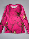 Mossy Oak Pink Camo Long Sleeve Tee (S)