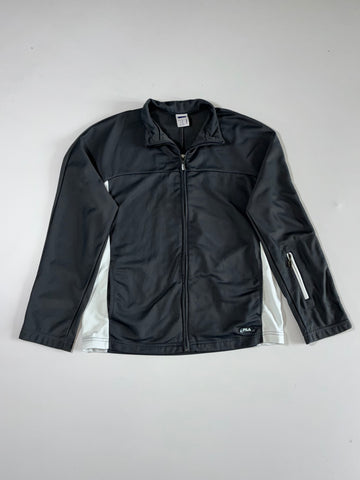 Fila Black & White Full-Zip Track Jacket(S/M)