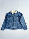 Vintage Pull And Bear Sherpa Collar Denim Jacket (L)