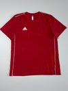 Adidas Maroon Piped Tee(L)