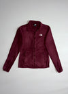 The North Face Full-Zip Fleece Jacket – Maroon (XS)