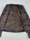 Simon B. Collection Leather Café Racer Jacket – Dark Brown Women’s (XS)