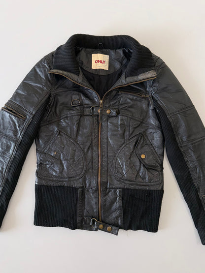 !                                                                                                                                                                                                                       Only Original Leather Jacket (RARE) (S)