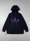 Adidas Originals Multicolor Trefoil Black Half-Zip Hoodie (M)