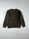 Carhartt | Olive Brown Chunky Rib Knit Sweater – Raglan Sleeve | (M)
