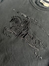 Burberry London Tonal Embroidered Equestrian Knight Sweatshirt (M)