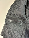 Vintage Magnum Leather Motorcycle Jacket – Black/Grey (Women's) (S)