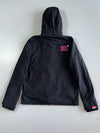 Superdry Original Windcheater Black Pink Fleece Lined Jacket (S)