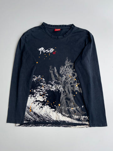 Nippon Blue | Navy Graphic Long Sleeve (L)