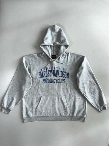 Harley-Davidson “Property Of” Motorcycles Grey Pullover Hoodie (2XL)