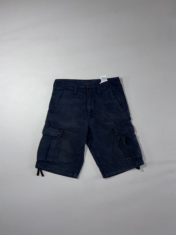 Carhartt Navy Cotton Cargo Shorts (W:32) (L:22)