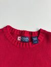 Chaps Red Cotton Knit Crewneck Sweater – (XL)