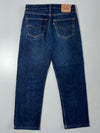Vintage Levi’s 501 Dark Wash Straight Jeans (W:30 |L:39)