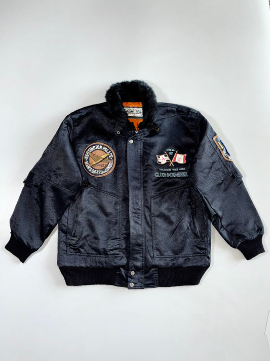 Demobmen x McGregor Vintage Japanese Patch Fully Embroidered Bomber Jacket (Xl)