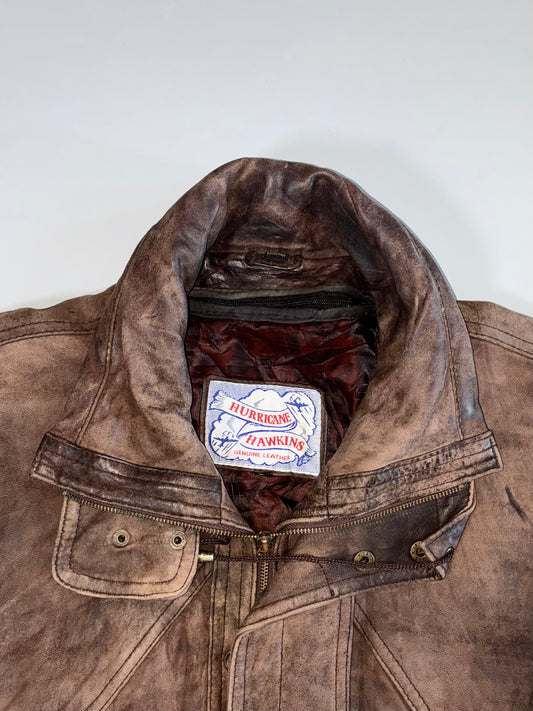 Hurricane Hawkins Premium Heavy Original Leather Jacket (XL)