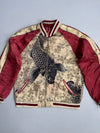 ZVintage Reversible Japanese Sukajan Koi Fish Bomber | Fully Embroidered RARE (M)