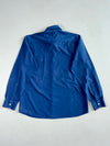 Giorgio Armani Royal Blue Shirt – Eagle Logo – Contrast Collar (L)