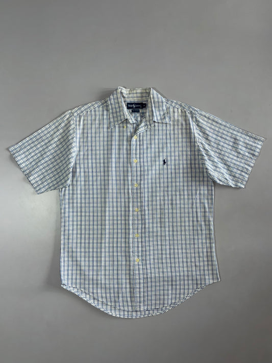 Ralph Lauren Plaid Short Sleeve Shirt (L)