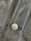 Vintage D'Urban Dark Brown Leather Trucker Jacket (S)