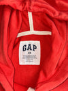 Gap | Coral Red Arch Logo Zip Hoodie | (S)