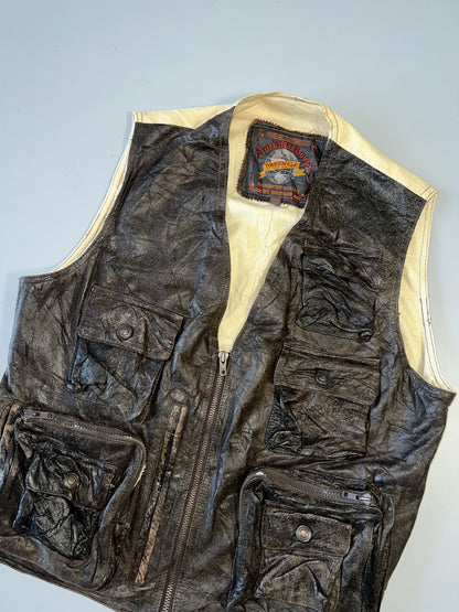 !                                                                                Adventure bond Original Half Leather Jacket (L)