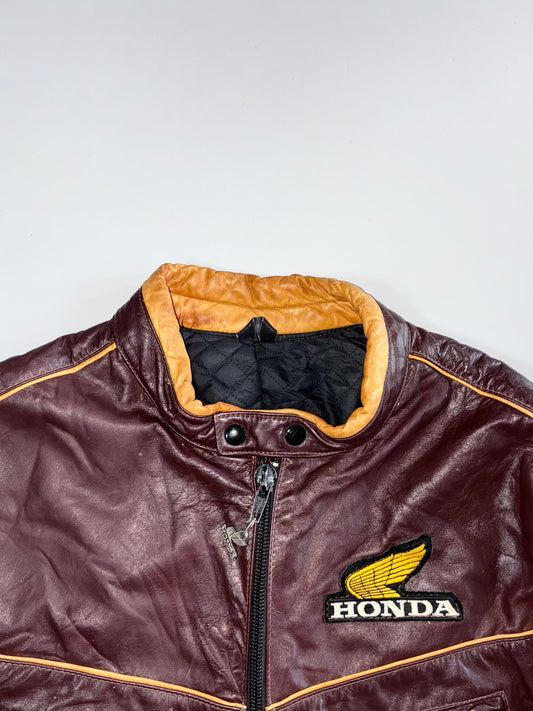 Honda Wings Vintage Pure Leather Moto Jacket (M)