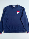Fila Navy Big F Logo Crewneck Sweatshirt (2XL)