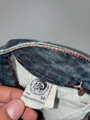Diesel Industry Lion Crest Embroidered Straight Jeans (W-30) (L-43)