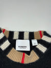 Burberry Black Icon Stripe Trim Knit Sweater (XS)