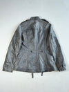 Vintage Wit And Wisdom Grey Distressed Leather Field Jacket Women’s (M)