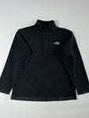 The North Face Quarter Zip Fleece Pullover – Black (M)