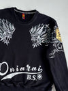 Japanese Onirai B.S. Dragon Printed Full Sleeve T-Shirt (M)