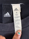 Adidas Linear Colourblock Crewneck Sweatshirt  Heather Grey & Black  (S)
