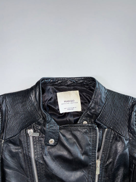 Mango Premium Original Leather Jacket (XS)